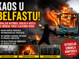 KAOS U BELFASTU: Zapaljen autobus nakon napada nožem, izbili žestoki antiimigrantski neredi KAOS U BELFASTU: Zapaljen autobus nakon napada nožem, izbili žestoki antiimigrantski neredi