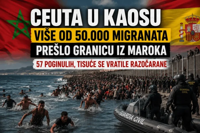 migrantska kriza Ceuta: Više od 50.000 migranata prešlo granicu iz Maroka